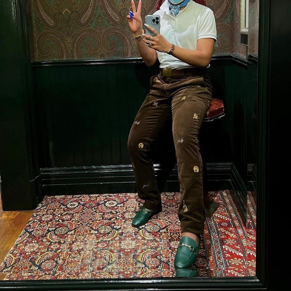 Zara green loafers